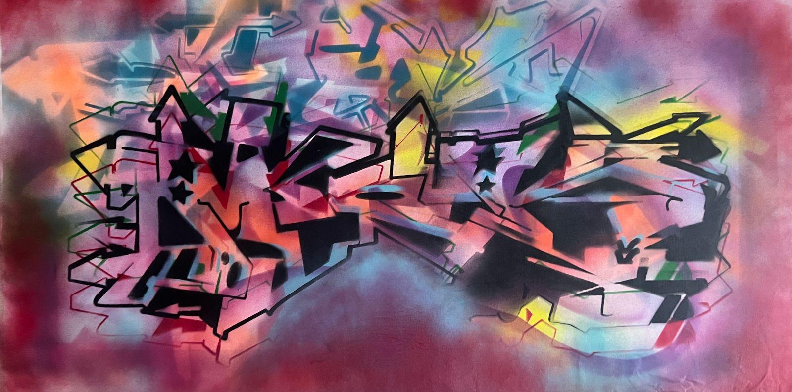 Original MOK Leinwand/ Graffiti/ Serie: Kids of the night